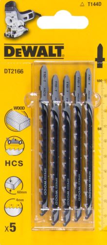 Hoja de sierra DeWALT para madera HCS, hasta 60 mm, T144D (5 piezas) DT2166