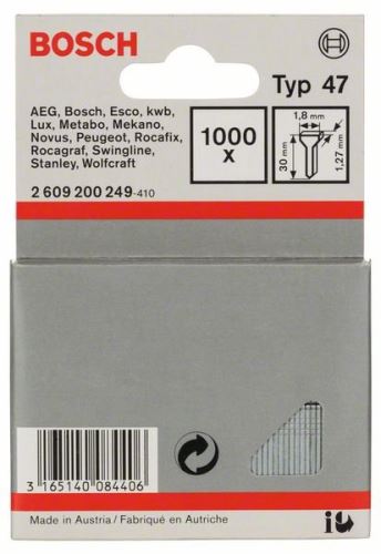 Clavos BOSCH tipo 47 1,8 x 1,27 x 16 mm (1000 uds) 1609200376