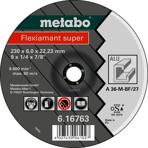 METABO Disco abrasivo - metales no ferrosos 230x6,0x22,2 616763000