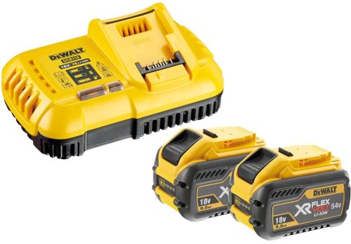 Cargador DeWALT XR FLEXVOLT + 2x batería 9.0Ah DCB118X2