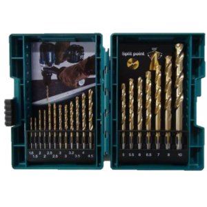 Juego de brocas para metal MAKITA HSS 2 piezas 1,5; 2,5; 8;10 mm, 19 piezas D-67527