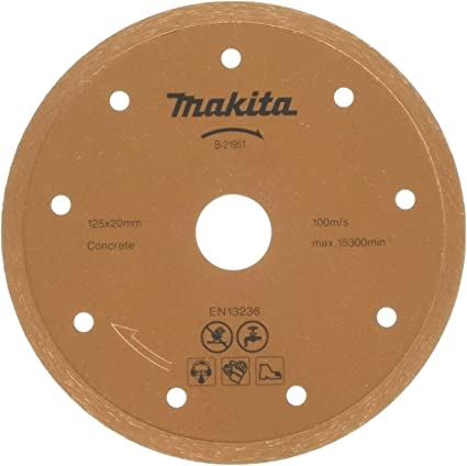 Disco de corte húmedo de diamante MAKITA 125x20 mm B-21951