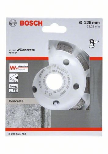 BOSCH Muela de Diamante Expert para Hormigón 125x22,23x5mm con larga vida útil 2608601762