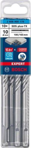 BOSCH EXPERT Broca SDS plus-7X, 10x100x165 10 uds 2608900170