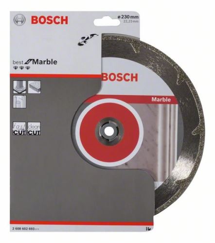 BOSCH Disco de corte de diamante Best for Marble 230 x 22,23 x 2,2 x 3 mm 2608602693