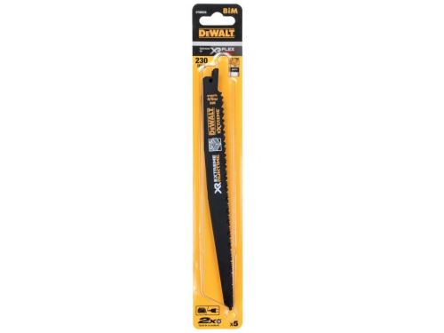 DeWALT Hoja de sierra para madera con clavos, XR FLEXVOLT, 230 mm, 4/6 TPI (5 uds) DT99555