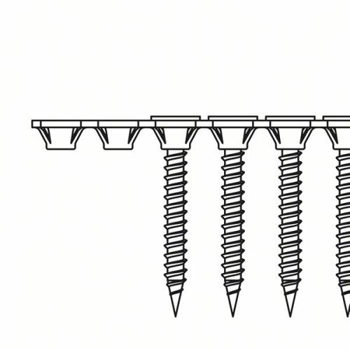 BOSCH Tornillo de corte rápido, rosca fina 3,9 x 35 SF; 35 mm (1000 uds) 2608000552