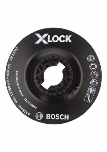 BOSCH X-LOCK Placa trasera, fina 115 mm, 13.300 rpm 2608601711