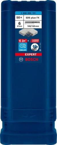 BOSCH EXPERT broca SDS plus-7X, 6x100x165 50 uds 2608900191