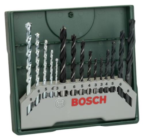 BOSCH Juego de minitaladro X-Line de 15 piezas 2607019675