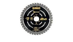 DeWALT Hoja de sierra para madera y materiales metálicos 190 x 30 mm, 40 dientes DT4394