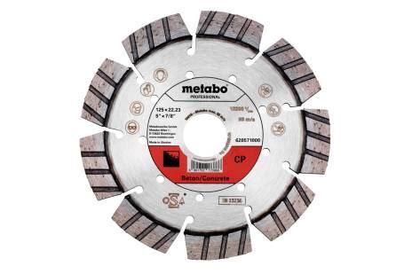 METABO Disco de corte de diamante Dia-TS 125x22,23 mm - CP, Hormigón, Profesional 628571000