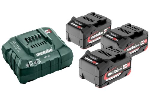 METABO Juego básico 3 x 4,0 Ah, ASC 30-36, 685049000