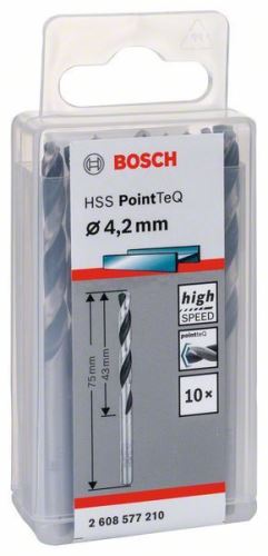 BOSCH Broca espiral HSS PointTeQ 4,2 mm 2608577162