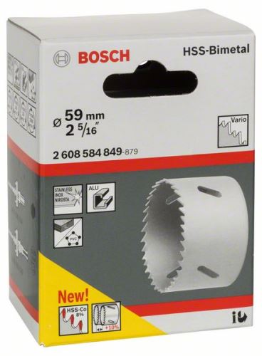 BOSCH Perforadora bimetálica HSS para adaptador estándar 59 mm, 2 5/16" 2608584849