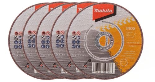 MAKITA Juego de discos de corte para acero y acero inoxidable para amoladoras angulares 76x1x10mm D-74815-5