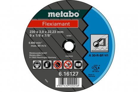 METABO Disco abrasivo Flexiamant 100x2,5x16,0 acero, TF 41 - 616742000 616742000