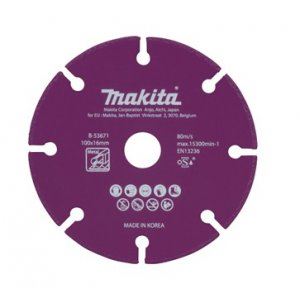 MAKITA disco de corte diamante acero 100x1,3x16 mm B-53671