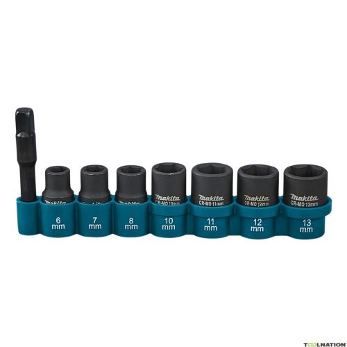 MAKITA juego tuercas cuadradas 1/4" 8 piezas E-12289