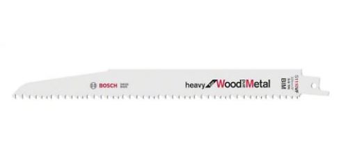 BOSCH Hoja de sierra para sierra trasera S 1110 VF Heavy para Madera y Metal (5 uds) 2608657610