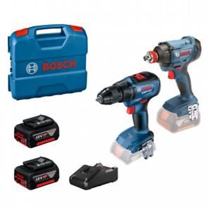 BOSCH Juego combinado: llave de impacto a batería GDX 180-LI + destornillador combinado a batería GSR 18V-50 + 2x batería 5,0 Ah en maletín 0615990N3F