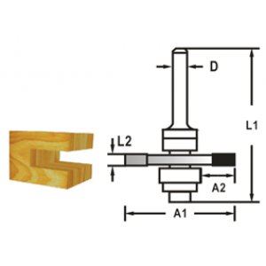 MAKITA Fresa de disco con mango 8 mm, 47,6x5,5x59 mm D-48991