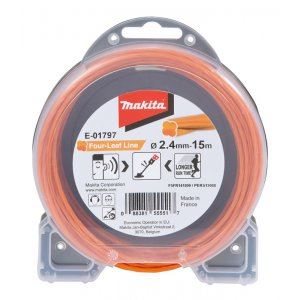 Cuerda MAKITA nylon 2,4 mm, naranja, 15 m, especial para máquinas de batería E-01797