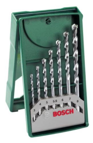 BOSCH Juego mini brocas para piedra 7 piezas X-Line 2607019581