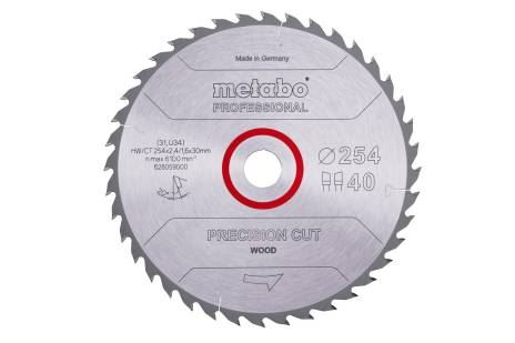 METABO Hoja de sierra 254 x 30 mm, 40 dientes (para TS 254) 628059000