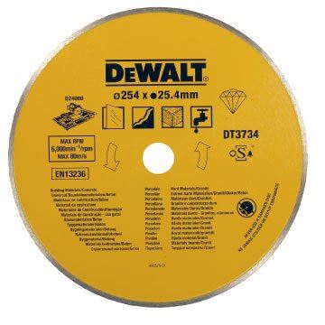 Disco DeWALT DIA para gres y porcelánico, 254 mm (para D24000) DT3734