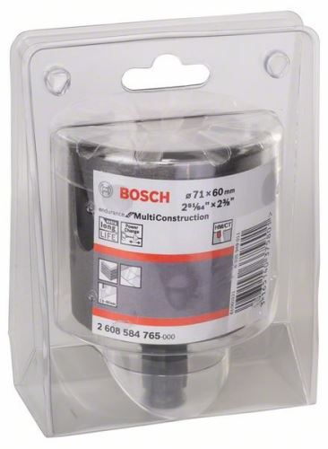 BOSCH Punzón Endurance para construcción múltiple 71 mm, 4 2608584765