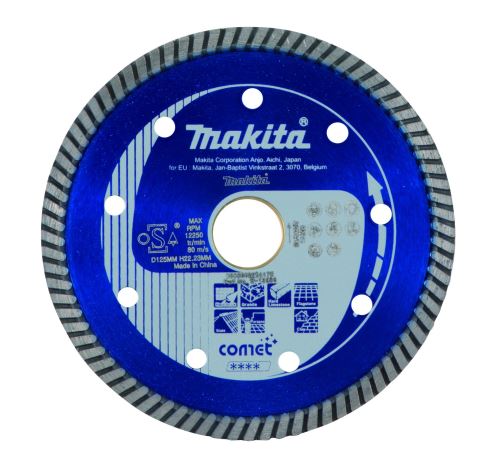 MAKITA Disco de corte diamantado Comet Turbo 125x22,23 mm B-12996