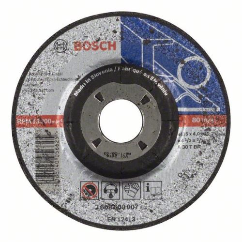 BOSCH Disco de desbaste perfilado Expert para metal A 30 T BF, 115 mm, 6,0 mm 2608600218