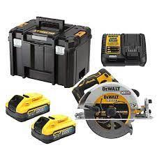 Sierra circular DeWALT 18V XR 190 mm 2 baterías PowerStack de 5,0 Ah DCS573H2T