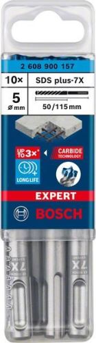 BOSCH EXPERT broca SDS plus-7X, 5x50x115 10uds 2608900157