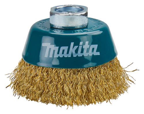 MAKITA Cepillo de copa de alambre de latón, alambre corrugado 0,3 mm, 60 mm D-39746