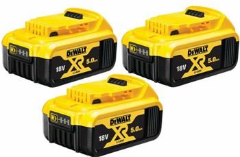 Kit de inicio DeWALT 18V 3 baterías 5Ah DCB184P3