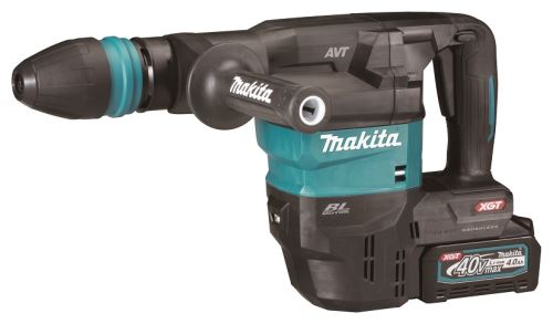 MAKITA Martillo demoledor inalámbrico SDSMax con AWS Li-ion XGT 40V/4.0Ah HM001GM201