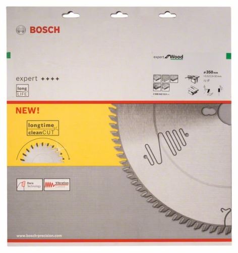 BOSCH Hoja de sierra Expert para madera 250 x 30 x 3,2 mm, 22 2608642502