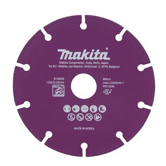 MAKITA disco de corte diamante acero 125x1,3x22,23 mm B-53693