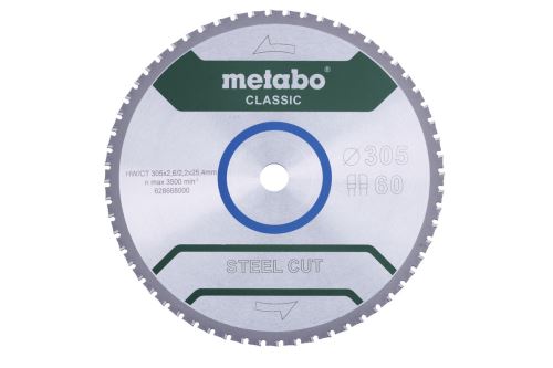 METABO Hoja de sierra 305 x 25,4 mm - 60 dientes 628668000