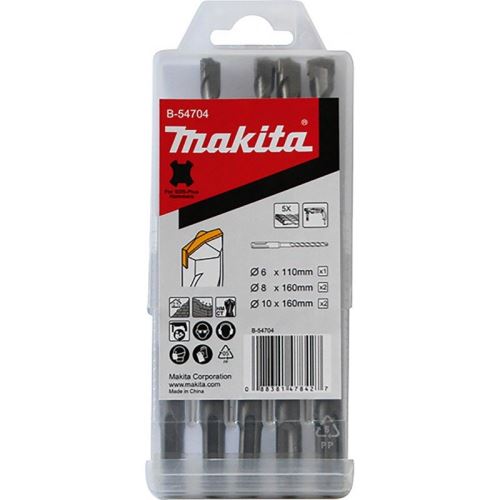 Juego de brocas MAKITA SDS-Plus D 6;8;10 mm, 5 piezas B-54704