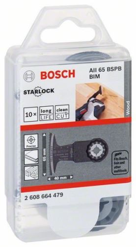 BOSCH RB – 10 piezas AII65 BSPB 40 x 65 mm 2608664479