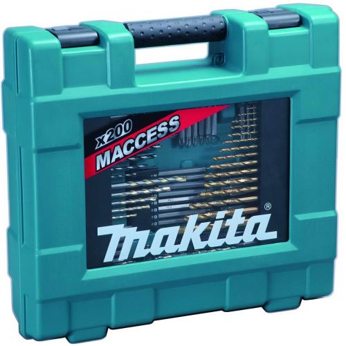 Juego de brocas y brocas MAKITA 200 piezas en estuche de plástico D-37194