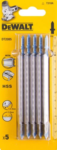 Hoja de sierra DeWALT HSS, para metal, 132 mm (5 piezas) DT2085