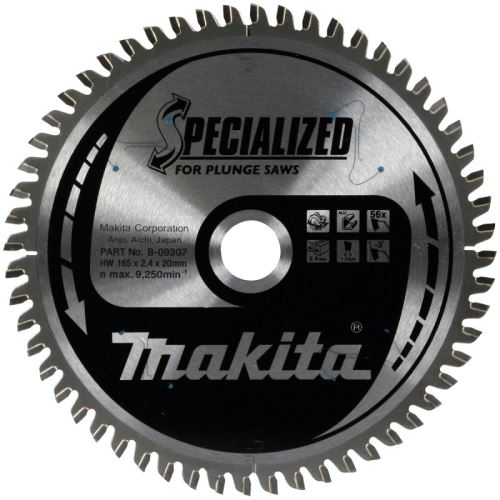 MAKITA hoja de sierra aluminio TCT 260x2,6x30 mm 120 dientes D-61880