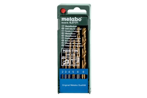 METABO Juego de brocas - HSS-TIN (6 piezas) 627171000