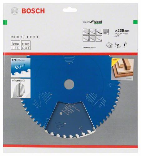 BOSCH Hoja de sierra Expert para Madera 235 x 30 x 2,8 mm, 48 2608644065