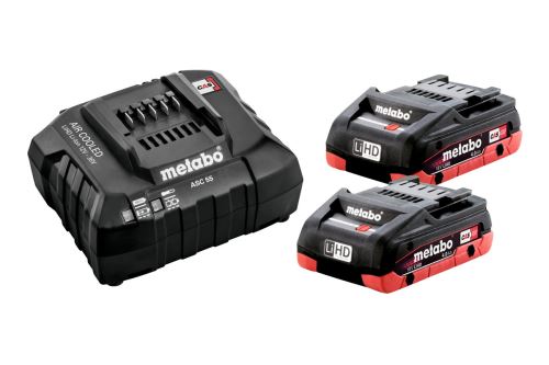 METABO Set básico - 2x batería LiHD 18V/4Ah + cargador ASC 55 - 685191000