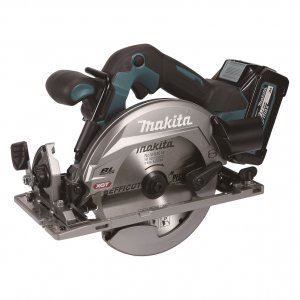 MAKITA Sierra circular inalámbrica 165mm Li-ion XGT 40V/2.5Ah, Makpac HS012GD201